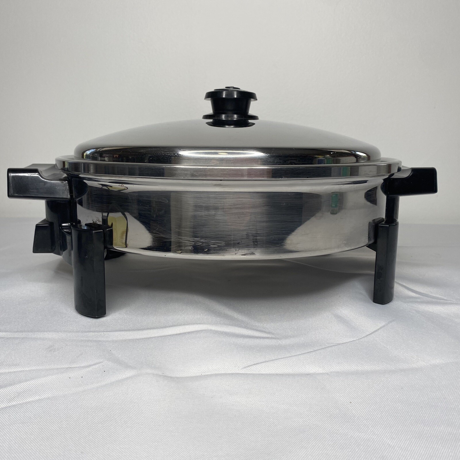 Saladmaster 7256 Electric Skillet 12" Liquid Core Stainless Steel Full