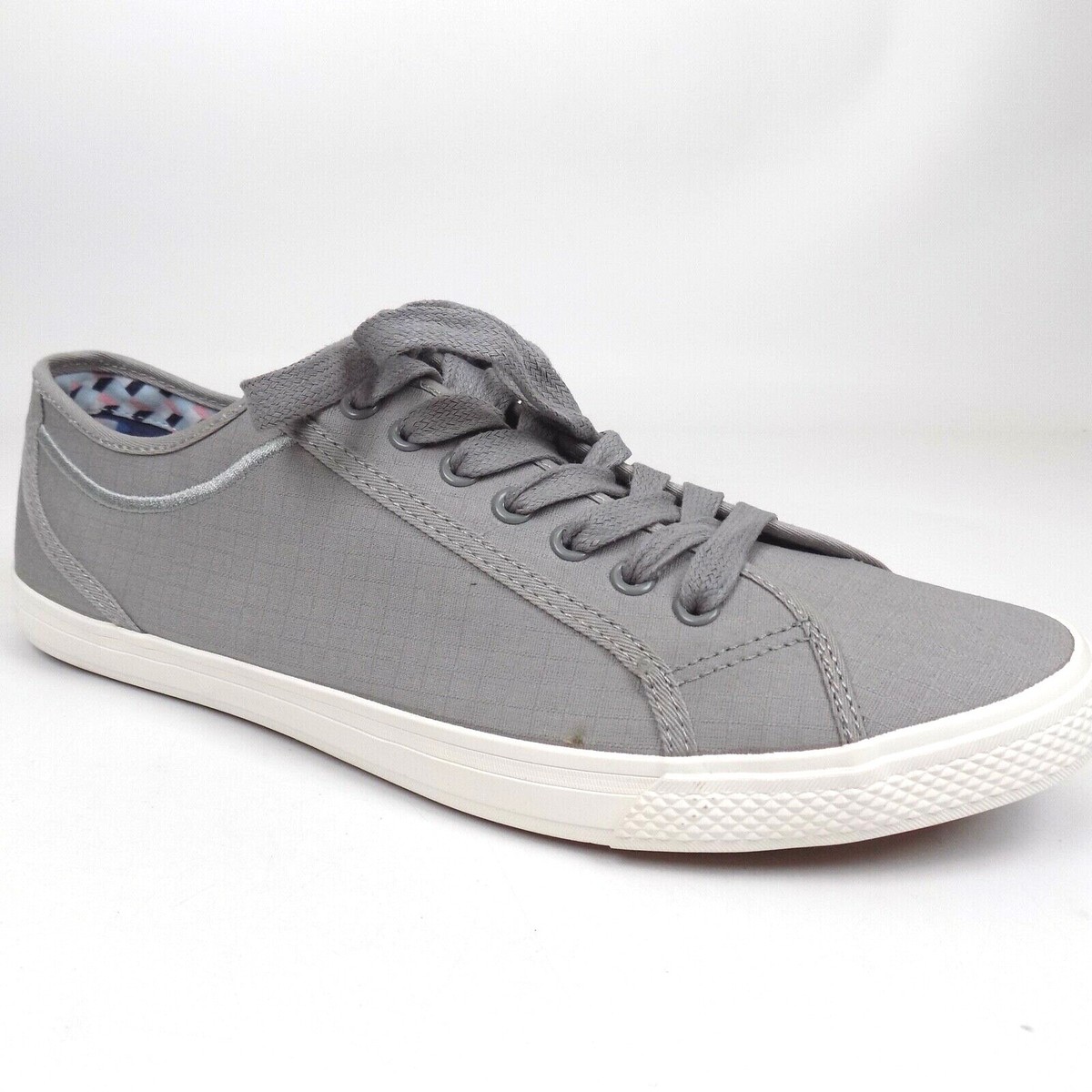 NEW! Ben Sherman Gray Canvas Lace Up Men display picture 2