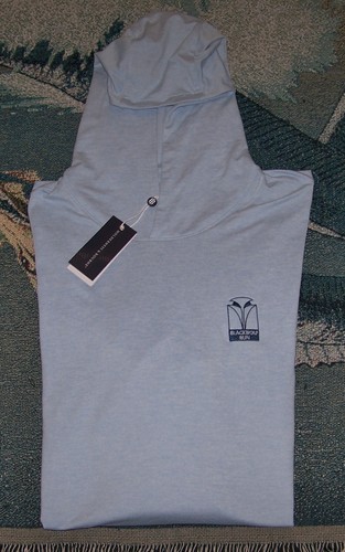 NEW HOLDERNESS & BOURNE Pullover Hoodie Sweater Shirt BLACKWOLF RUN CLUB L Blue