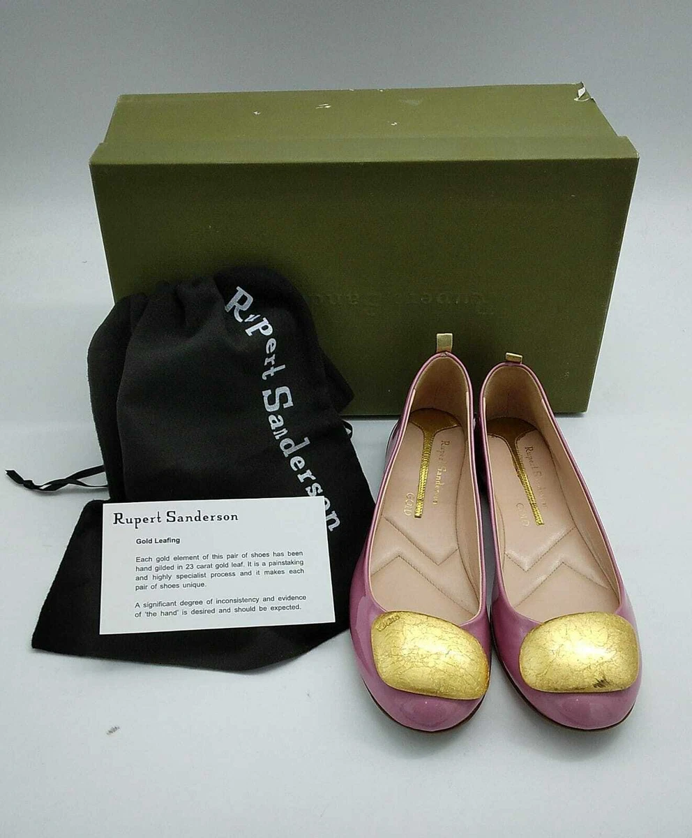 Sanderson Chaussure Ballerine Femme Rose Vernis Taille 36 5 RPS 003 Lz