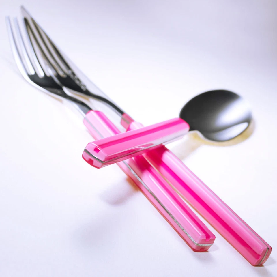 Posate 24 Pezzi da Tavola Colorate EME Set Servizio in Acciaio Inox 6 Persone - Immagine 3 di 3