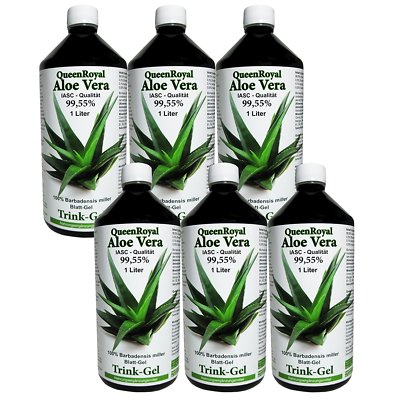 Aloe Vera 6 Liter Trink Gel 99.55% von QueenRoyal Barbadensis Miller. 30037-W