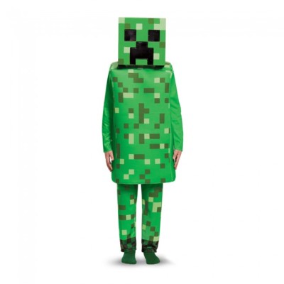 Disguise Mojang Minecraft Creeper Deluxe Bambini Costume Halloween