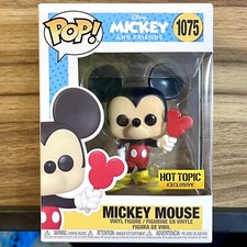 Mickey Mouse Con Paleta Funko Pop #1075 Disney Hot Topic Exclusivo ¡Nuevo!