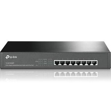 8 Port PoE Gigabit Network Switch 8023at 30W per Port Plug and Play