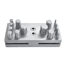 Disc Cutter Circle Shape with 14 Round Punches Size 1/8"- 5/8"