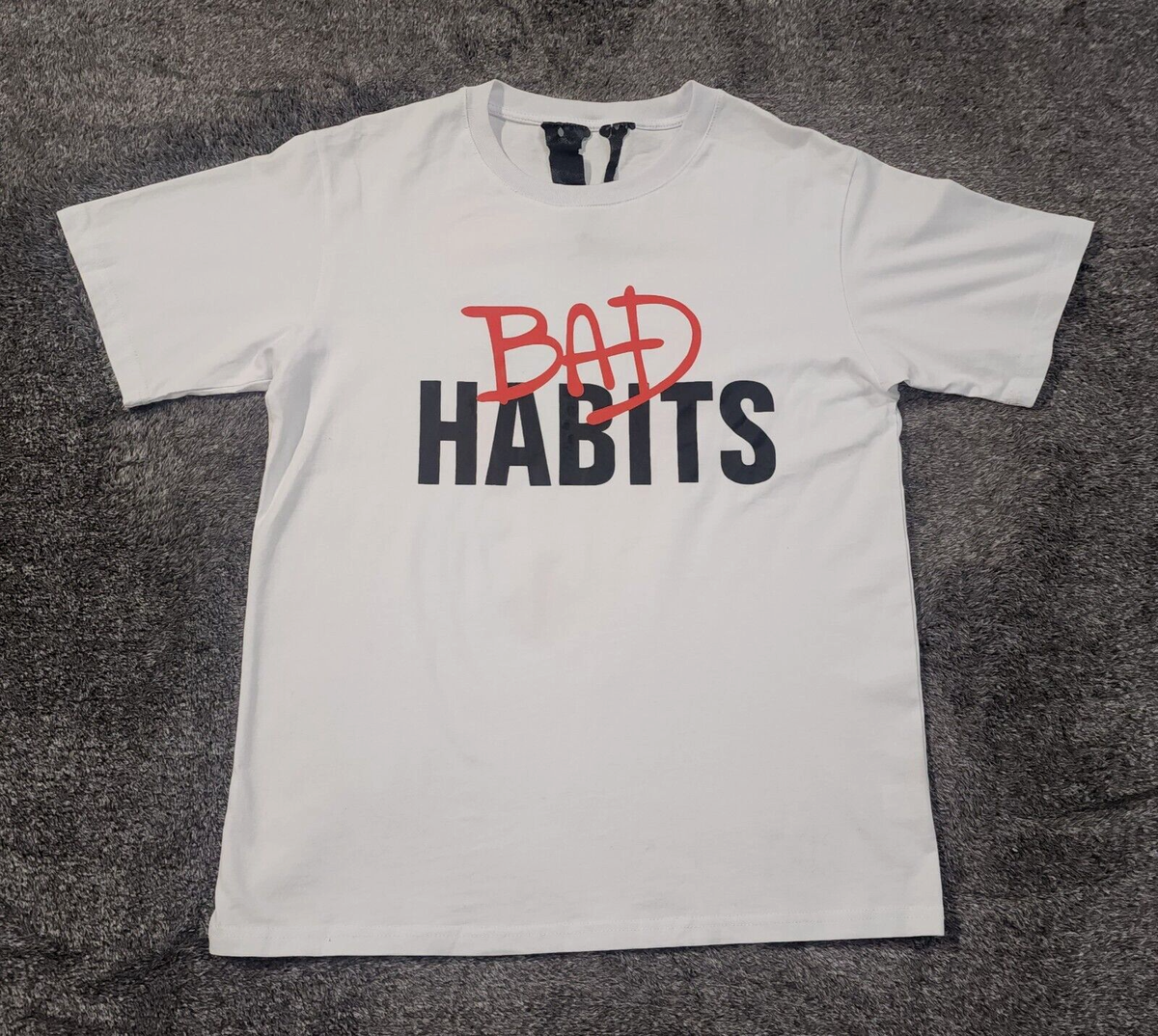 Vlone Bad Habits Vlone Good Intentions White Tee Tee Shirt Bad