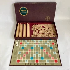 Vintage 1948 Scrabble Board Game by Selchow & Righter Co. New York, NY USA