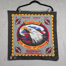 Vintage Harley Davidson Bandana Preserving Freedom Eagle Patriotic USA 22x22