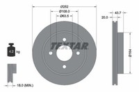 2X Textar 92063603 Bremsscheibe FüR AC Ford Ford USA