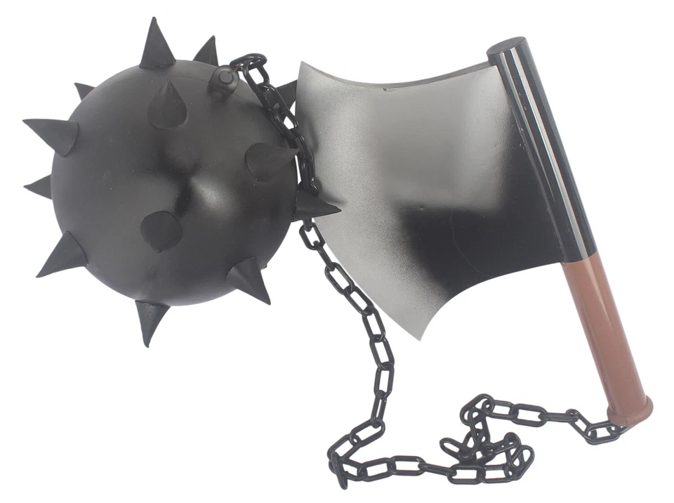 Halloween Cosplay Costune Gyomei Himejima Kyoumei 33in Axe Meteor Hammer Props - Image 4 of 4