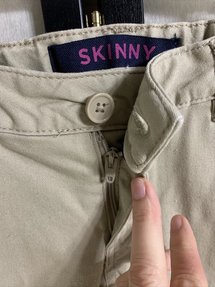 French Toast Children's Khaki Skinny Leg Pant - Size 8 - Image 3 of 4