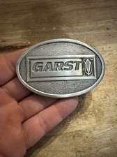 Garst Vintage Belt Buckle Farm Collector Corn Soybean Wheat Farmer Iowa 1984