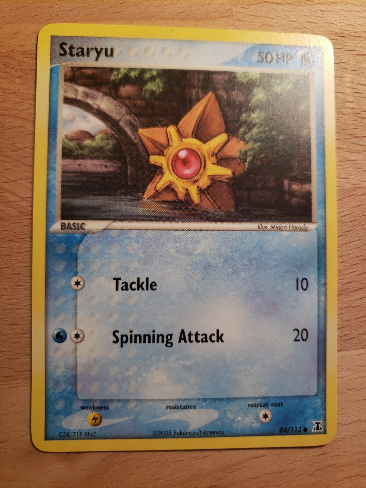 Pokémon TCG Staryu EX Delta Species 84/113 Regular Common