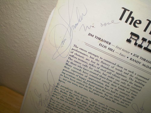 THE THRASHER BROTHERS......"RID'N HIGH"......AUTOGRAPED.........OOP GOSPEL ALBUM - Picture 2 of 4