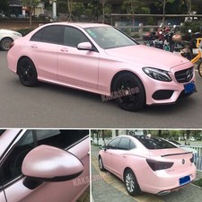 Flexible Pearl Metal Car Wrap Sticker Glitter Satin Chrome Vinyl Sakura Pink Us