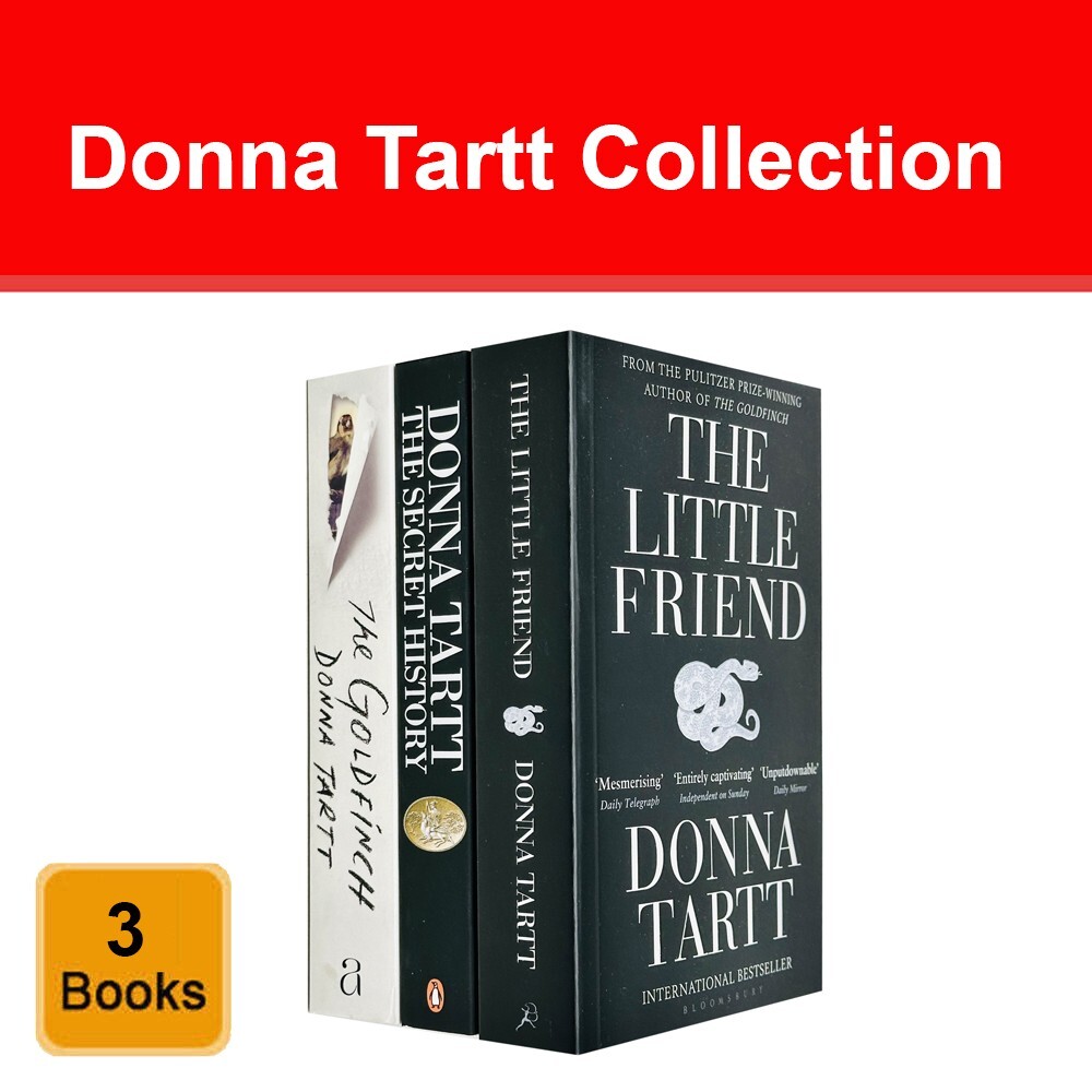 Donna Tartt Collection 3 Books Set (Goldfinch, Secret History, Little Friend)