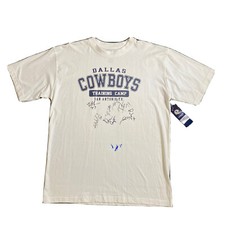 NWT Dallas Cowboys Training Camp San Antonio, TX; Sz Large; Autographed Apparel
