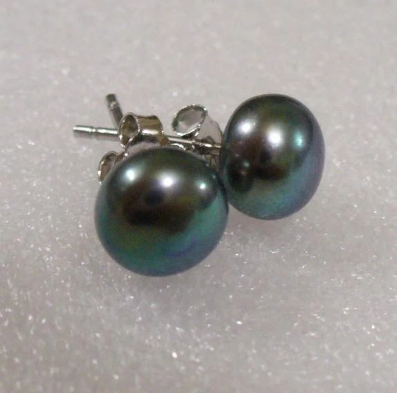 Mens black shop pearl earrings