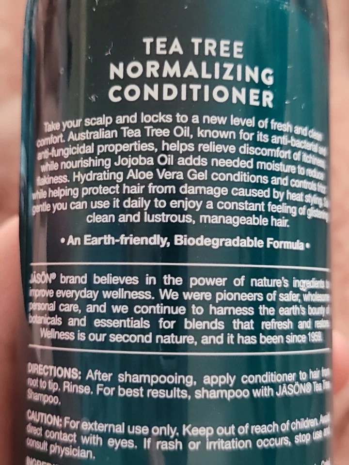 Acondicionador normalizador para cuero cabelludo de árbol de té Jason 3 oz Foto 3 de 4