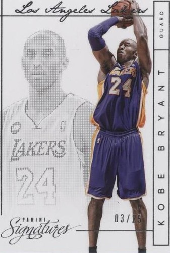 Kobe Bryant 2013 Panini NBA China #8 Gold Signature Auto PSA 6 Low
