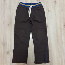 Mini Boden boy track/ joggers Brown sweatpants pull on drawstring waist 10Y