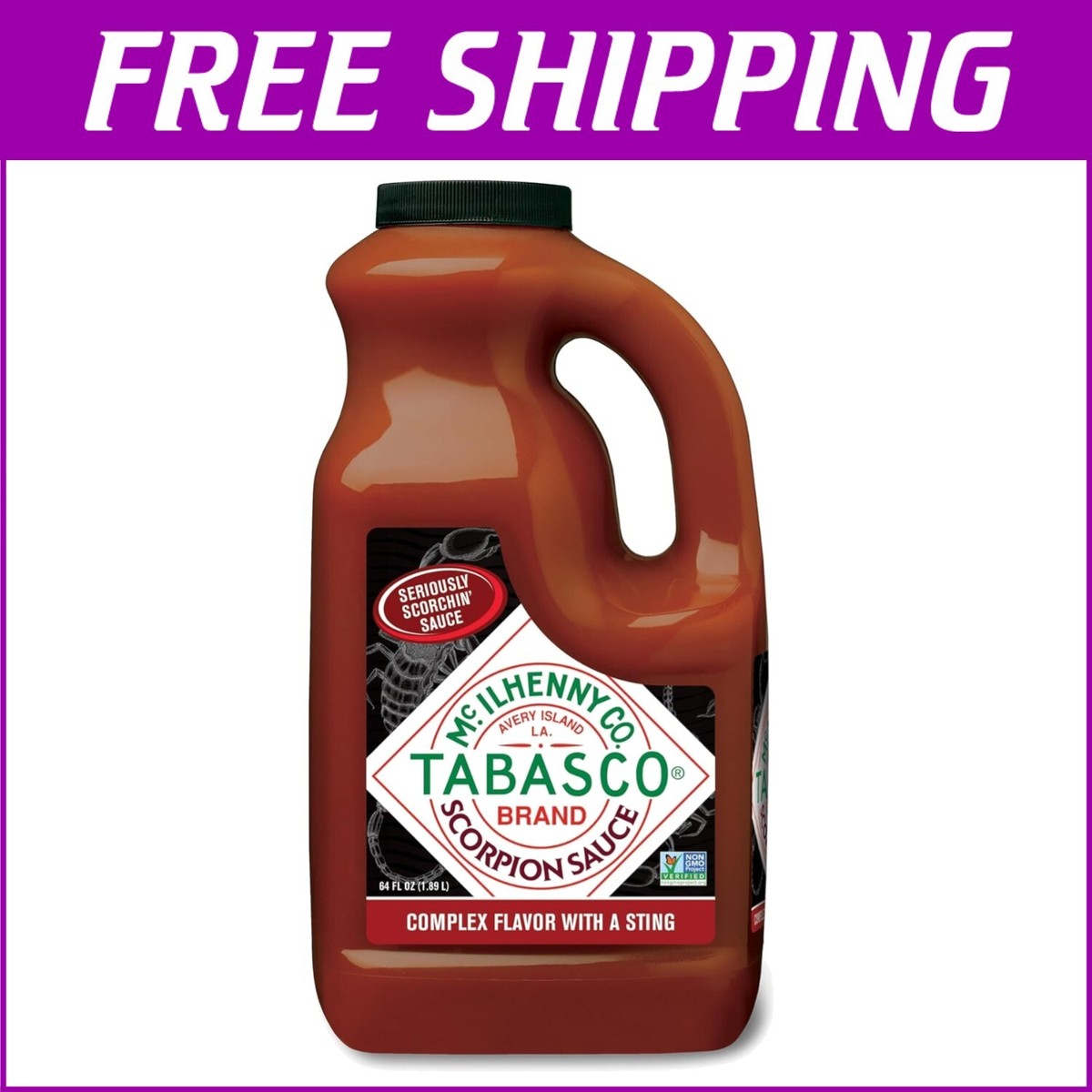 23000-33000 Scoville Scorpion Sauce - 64 Fl Oz Jug for