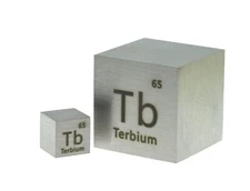 Terbium Metal 10mm Density Cube 99.95% for Element Collection USA SHIPPING