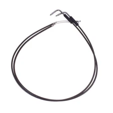 47.0" Smoky Black Braided Throttle and Idle Cruise Cables for Harley Touring XL