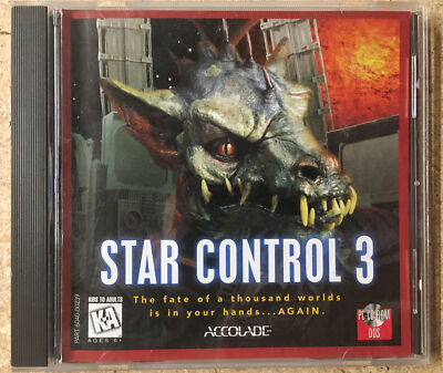 Star Control 3 (PC, 1996) IN JEWEL CASE RARE  Disc Is NM