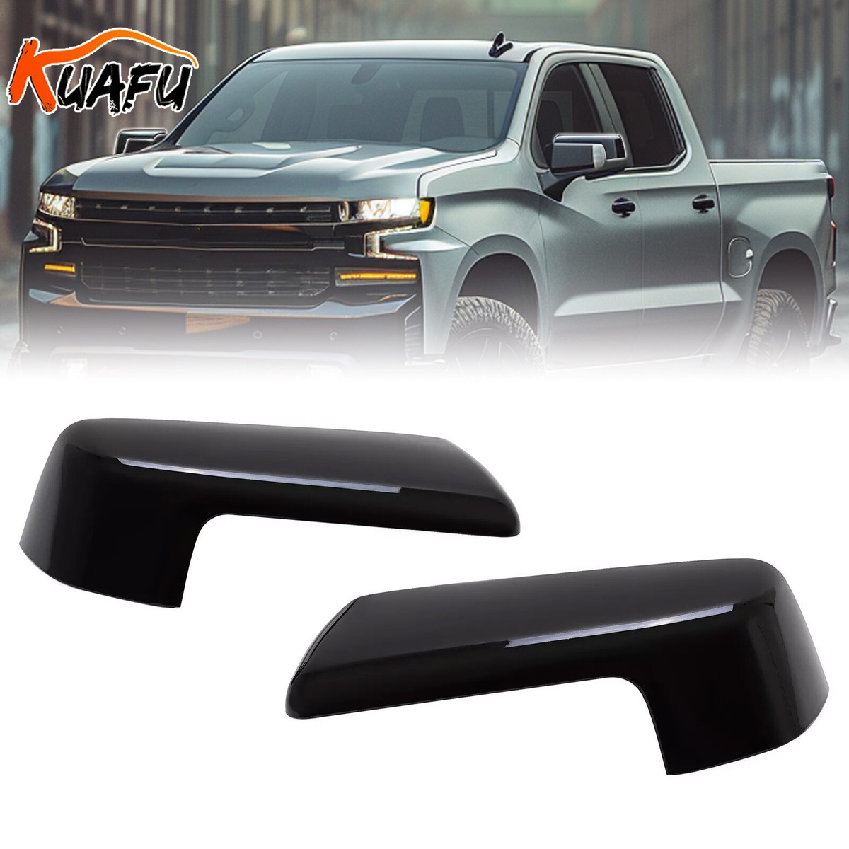 Fits Chevy Silverado -GMC Sierra 1500 2019-20 Gloss Black Top - Foto 7