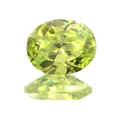 (5x3mm - 20x15mm) Oval AAA Apple Green Cubic Zirconia **View Video**