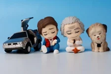 katazun Back to the Future figure complete Set 4 capsule toy Gacha NEW