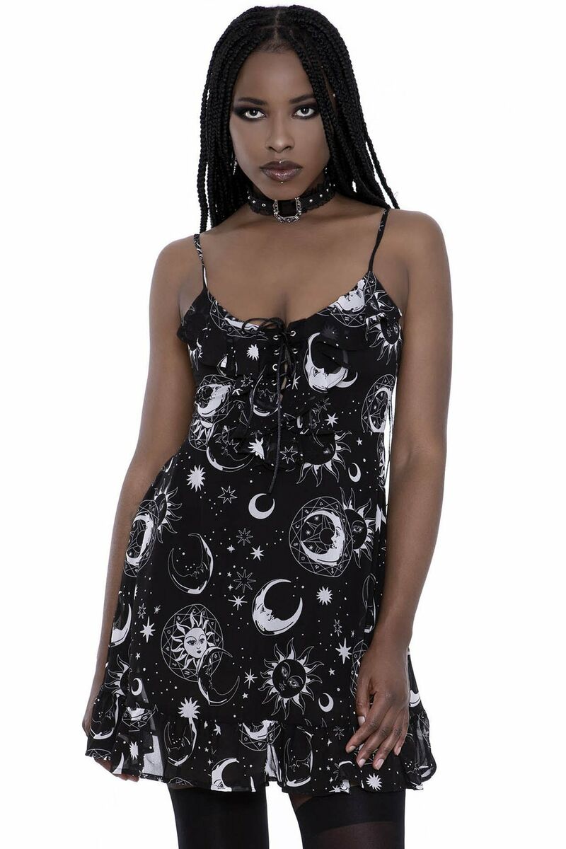 Killstar Astral Light Crescent Moon Stars Gothic Punk Witch Killstar Astral Light Crescent Moon Stars Gothic Punk Witch