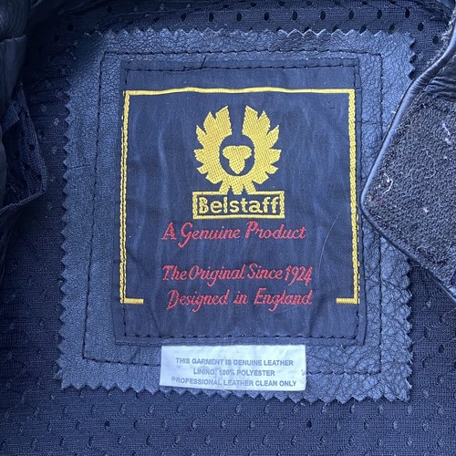 Belstaff Vintage Leather Motorcycle Jacket Womens S/M With Armour Padding Black - Picture 10 of 21