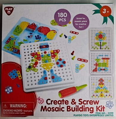 NEW /SEALED     MOSAIC BUILDING KIT   #2099   180pcs  3+    PLAYGO TOYS LIMITED