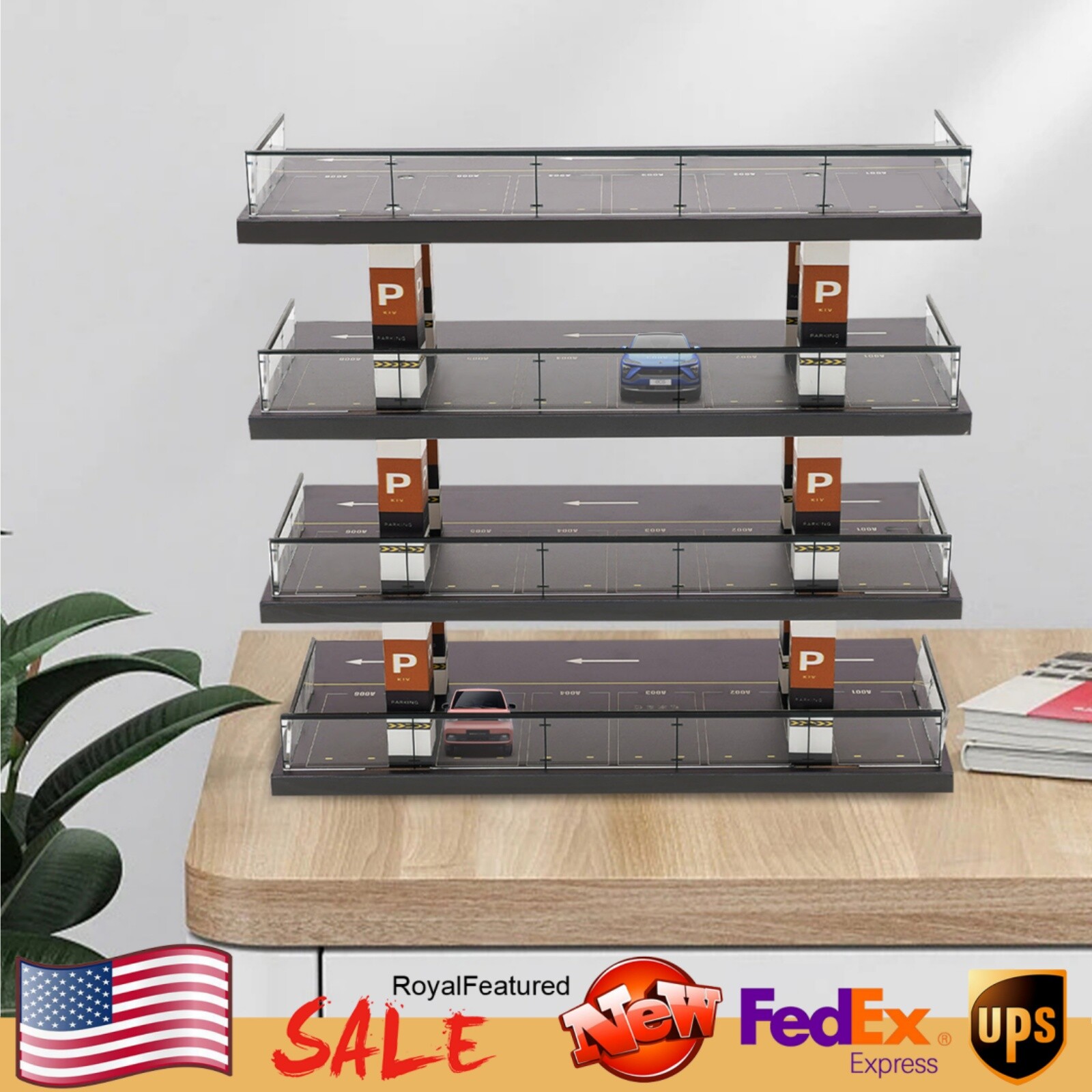 1 : 64 Diorama Parking Car Parking Lot Model Diorama Vehicle Garage Showcase