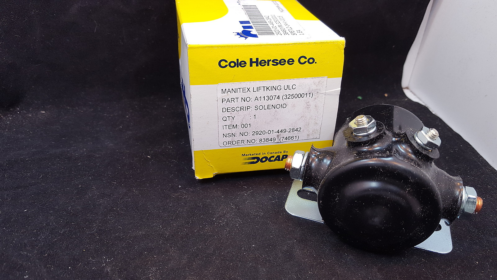 24 VOLT SEALED SOLENOID 24063-08 A113074 2920-01-449-2842 F10-3 | eBay