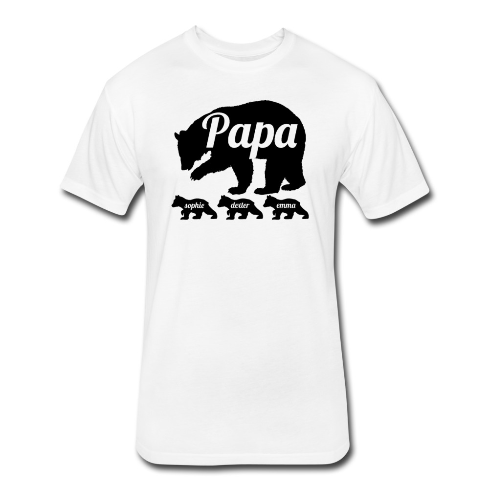 Papa Bear Shirt With Kids Names Personalized Papa Gift Papa Shirt