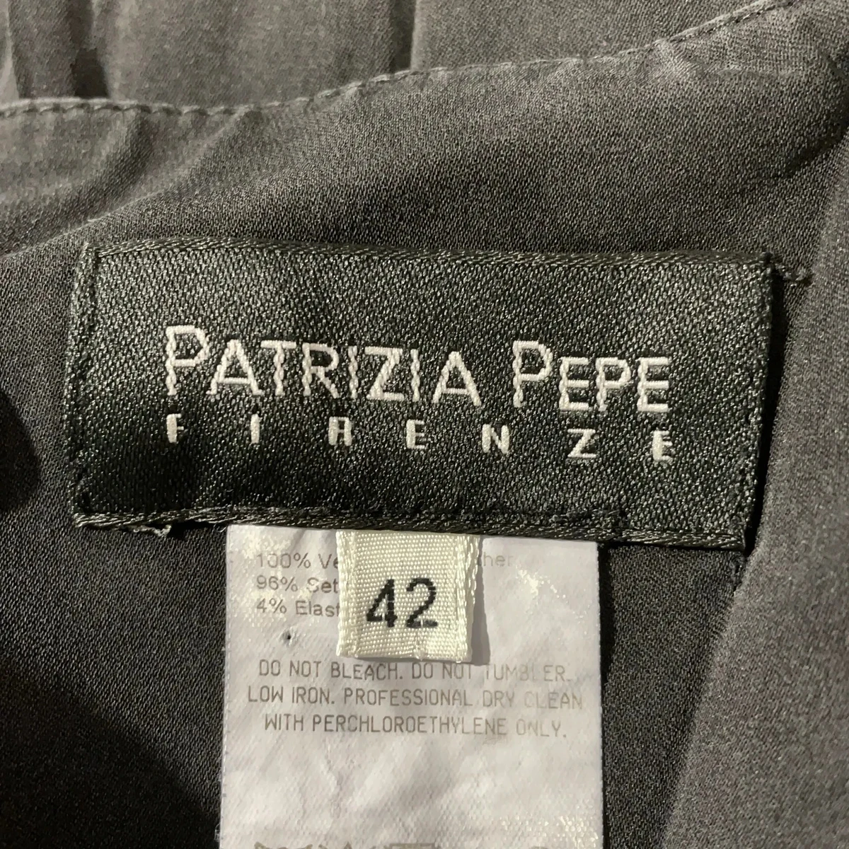 Patrizia Pepe, Wickelrock, Größe: 36, Grau, Elasthan/Leder/Seide, Einfarbig #vlu