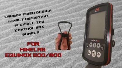 Minelab Equinox 800 600 Compatible Control Box Bumper Protector  - BLACKRED