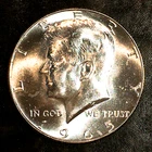 1965 Kennedy Half Superb Uncirculated 40% Silver - High Quality Scans #R291