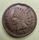 1863 Indian Head Penny • Civil War Era US Coin • Strong Details