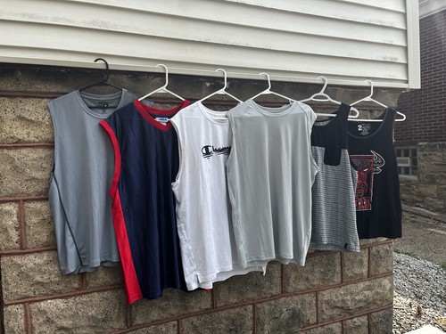 Lot Of 6 Men’s XL Tank Tops Miscellaneous Brands