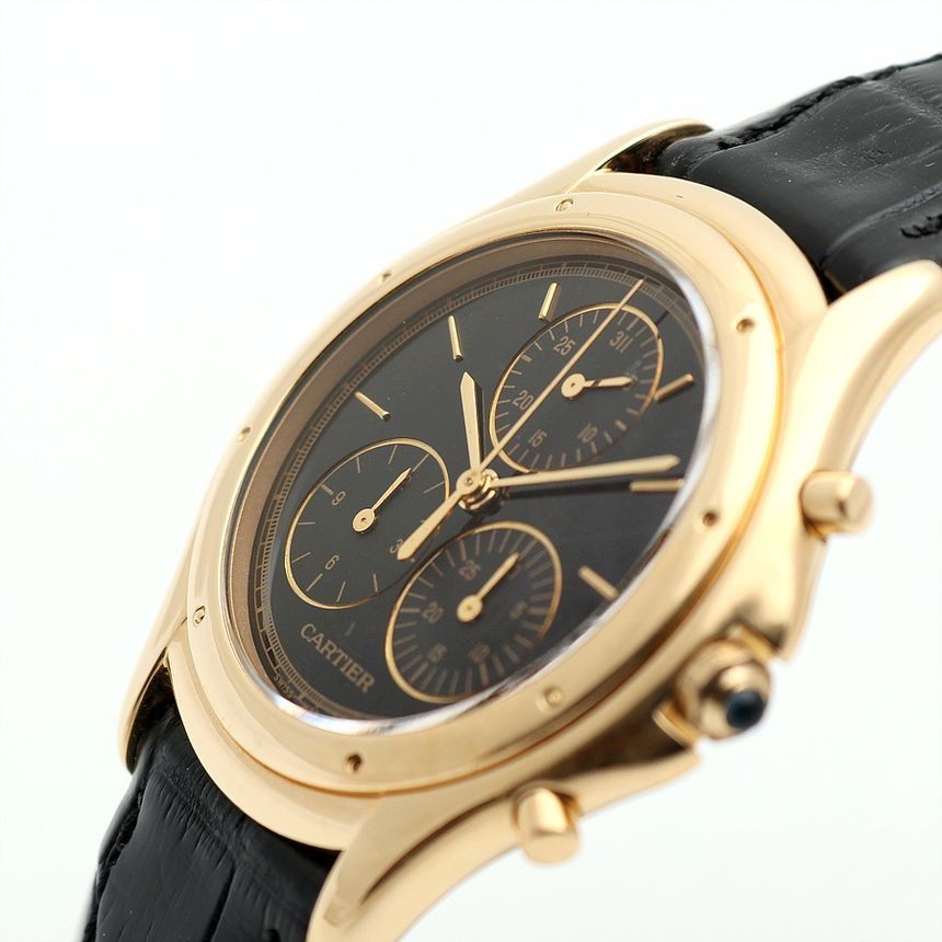 Cartier Cougar Chrono Chrono Gold 33 Large Black W3500851 Men's Unisex 138161467 thumbnail 12