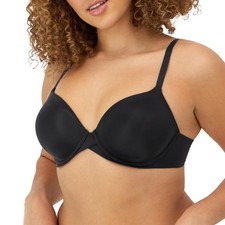 Maidenform One Fab Fit Demi T-shirt Convertible Bra Black 40D