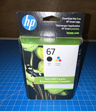 HP 67 Genuine Ink Cartridges 2-Pack Black  Tri-Color 3YP29AN 140