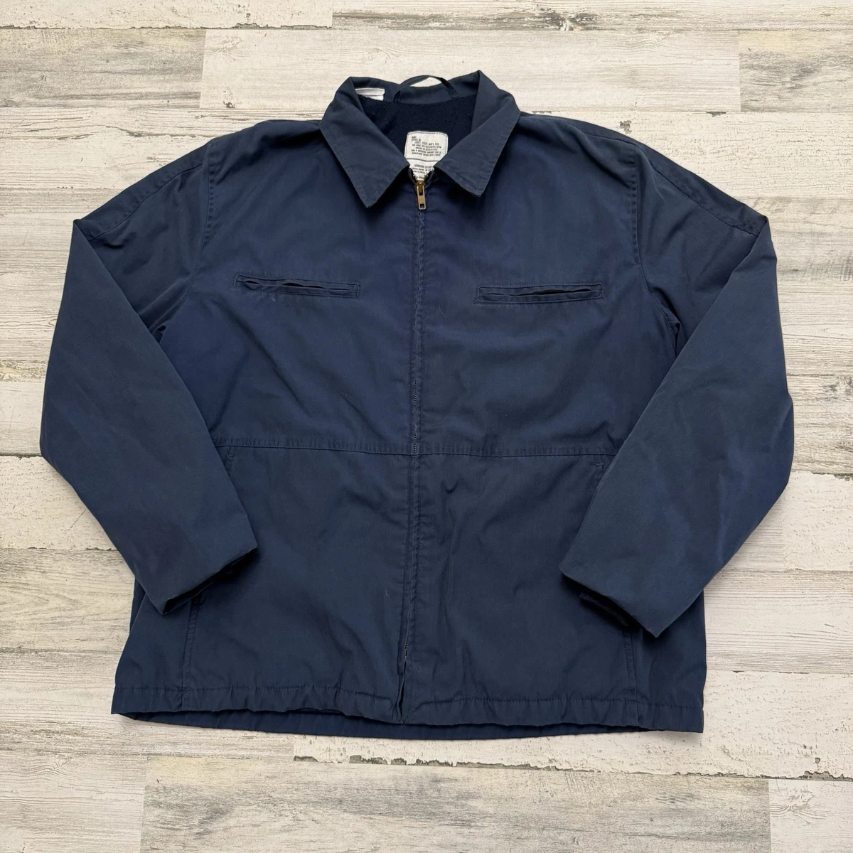 Navy Utility Jacket In Vintage Outerwear Coats & Jackets For Men