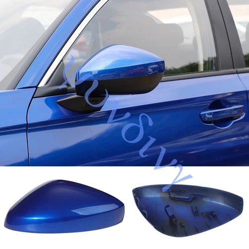 >Side Mirror Cover 2022-2024 For Honda Civic Blue Left Without Turn Signal Hole
