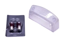 Clear Alternatives CTL-0023 Clear Taillight Lens With Red Bulbs Kit NOS